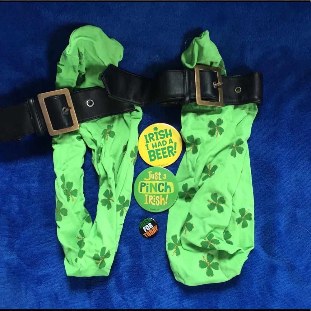 St. Patty’s Day Stockings with Buckle detail